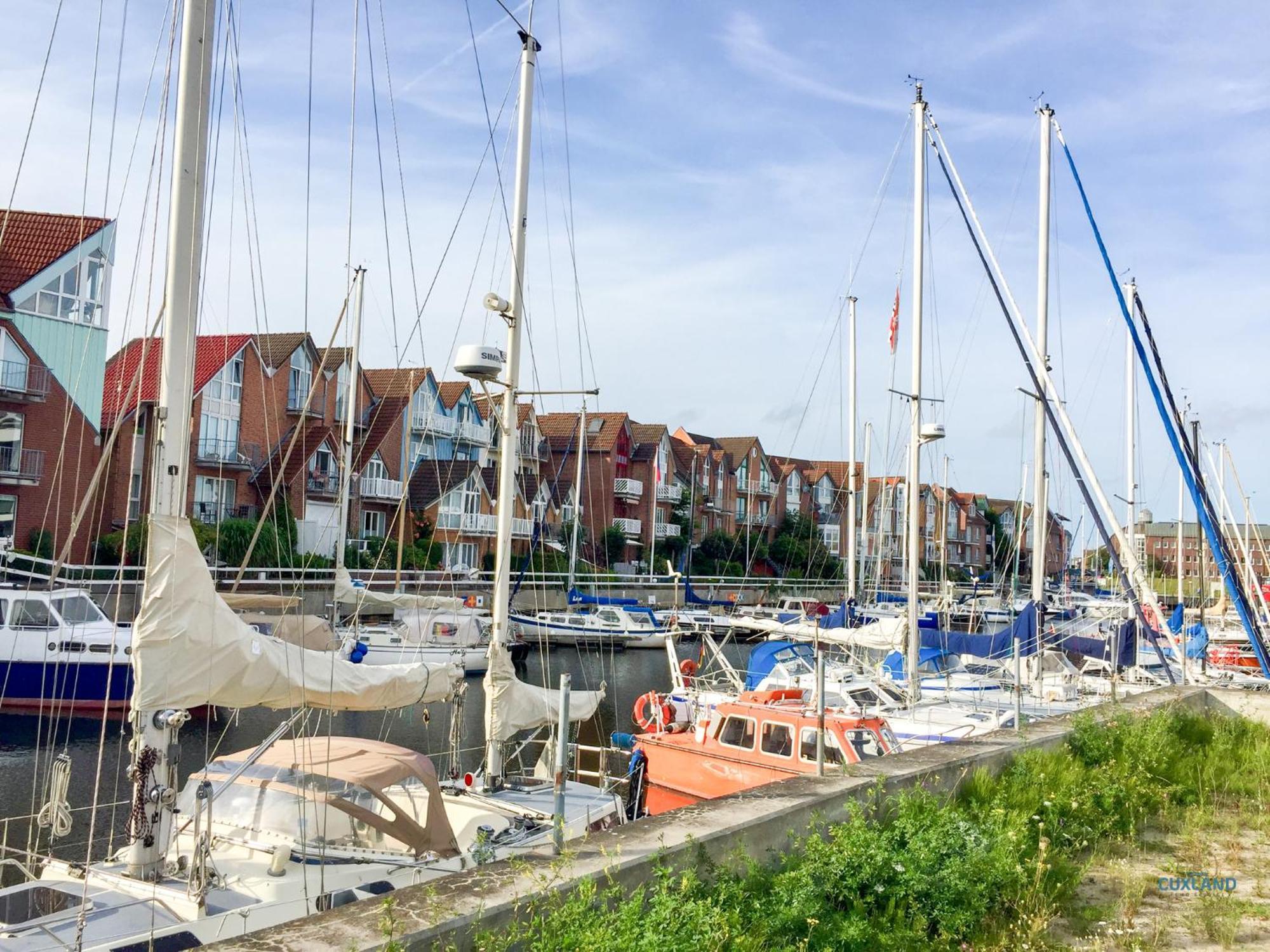 Urlaub Direkt In Der City Marina Cuxhaven Esterno foto